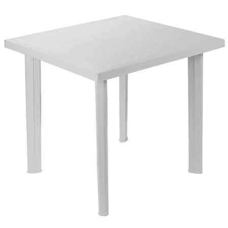 TAVOLO COMPONIBILE QUADRATO 'ROZA' cm 79x79x72h - Col. Bianco