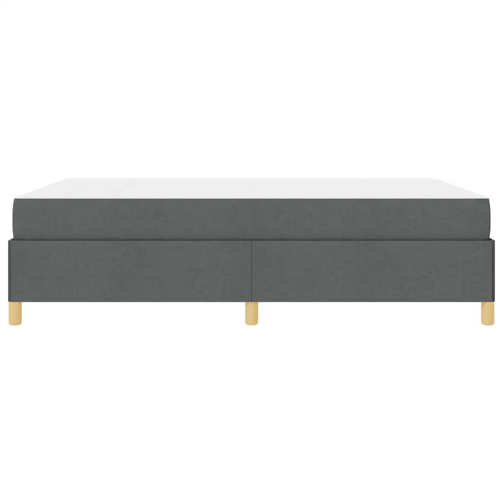 vidaXL Letto a molle Grigio scuro e bianco e grigio scuro 140 x 200 cm