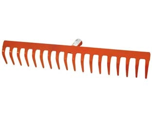 RASTRELLO IN ACCIAIO VERNICIATO SPESSORE MM.4- - 16 denti - 5 pezzi IL CAMPO