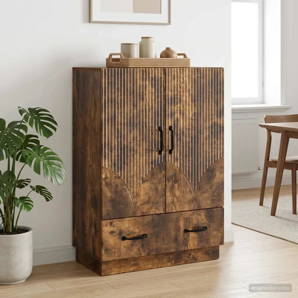 Credenza Rovere Fumo 66 x 34,5 x 92 cm Legno ingegnerizzato 895360