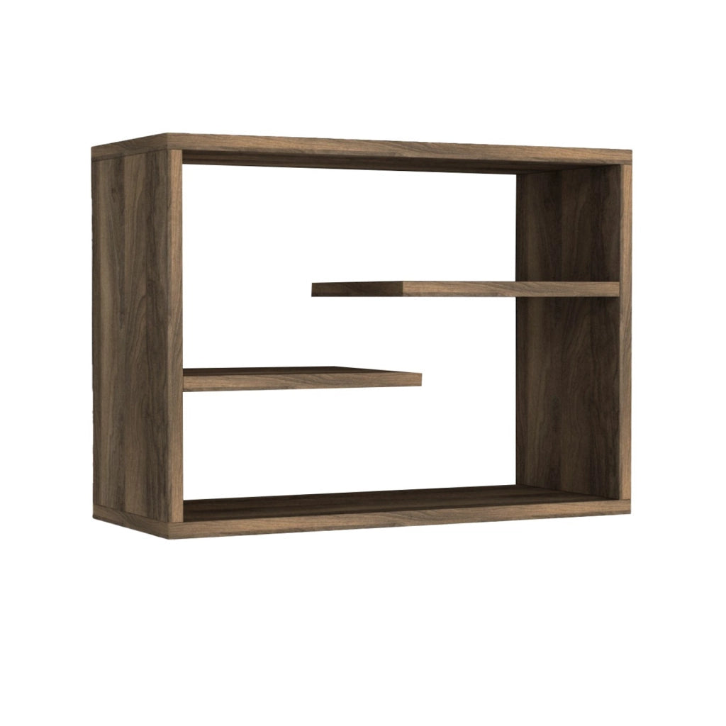 Mensola da parete in legno "Tino" - 60 x 19 x 44 cm - Noce