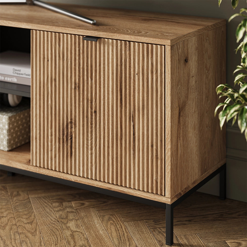 Vicco Tavolo basso Quercia vichinga 150 x 60 cm con 2 porte