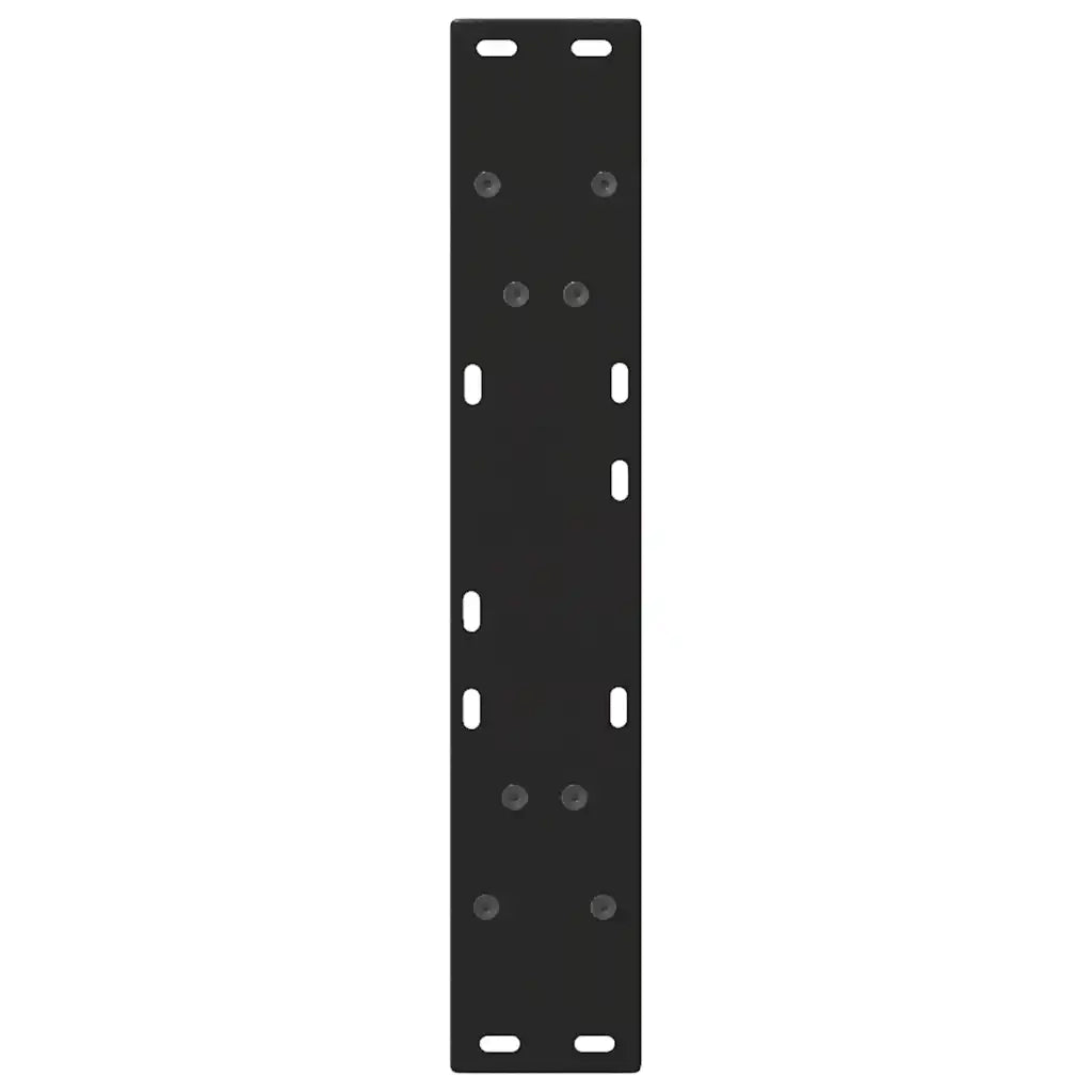 Gambe per tavolo da pranzo a forma di V 2 pz | Piede del tavolo nere 50x(72-73,3) cm in acciaio