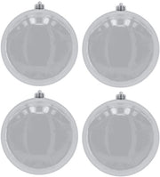 Decorazioni natalizie XXL - Resistente al gelo - Resistente alle intemperie - Lucente - Esterno - Ø 12 cm, 4 pezzi - Decorazione natalizia