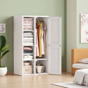 Cassettone - Ripiegabile - Appendiabiti - Camera da letto - Acciaio inossidabile bianco