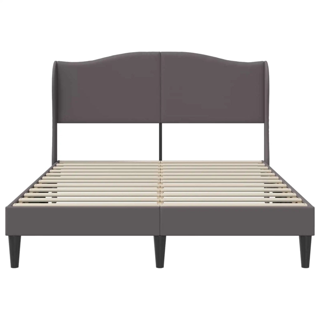 Struttura del letto con testiera Grigio 140 x 200 cm Similpelle 42027855