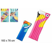 Trade Shop - Materassino Gonfiabile Mare Piscina Spiaggia Stampa Uccello Tropicale 183x76cm -