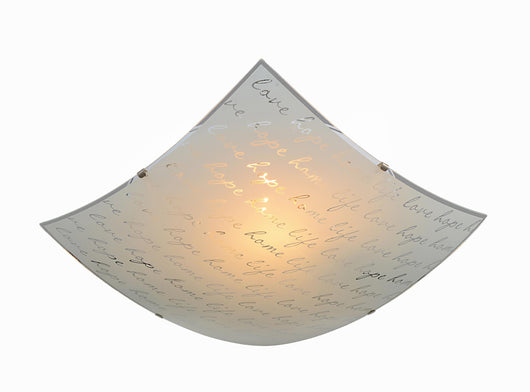 Plafoniera da Interno  E27 in Metallo Bianco