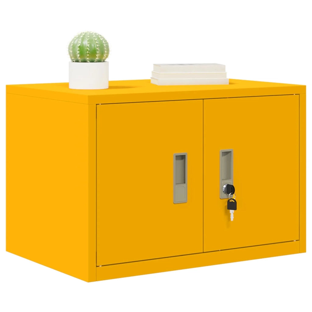 Armadio Giallo senape 60 x 40 x 40 cm Acciaio