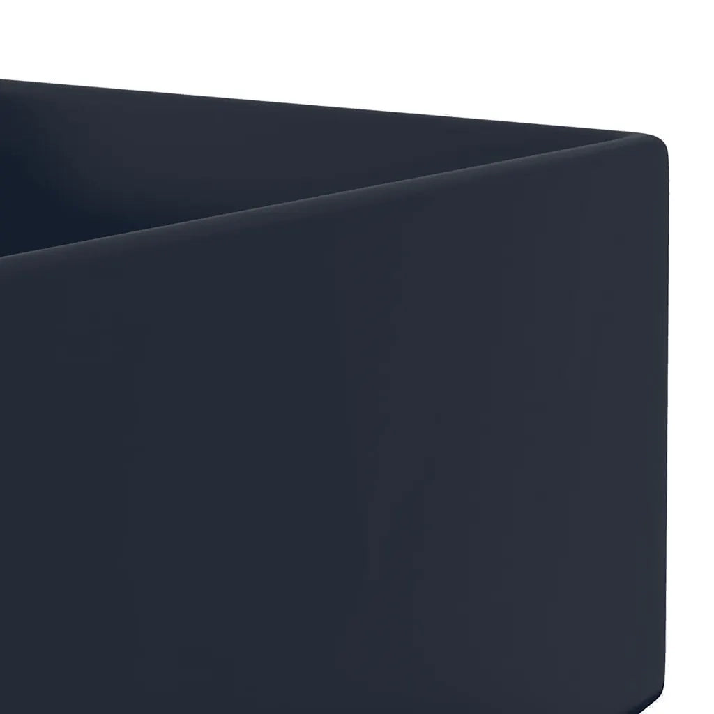 Lavandino con Troppopieno in Ceramica Blu Scuro cod mxl 40154