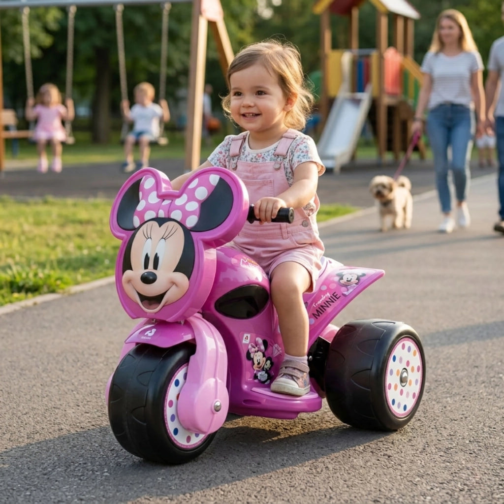 Triciclo Elettrico per Bambini 6V Samurai Disney Minnie Fino a 2–3 km/h Rosa