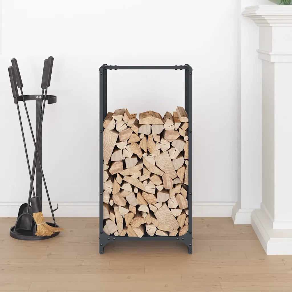 Rastrelliera per Legna da Ardere Antracite 40x30x80 cm CFW4114891