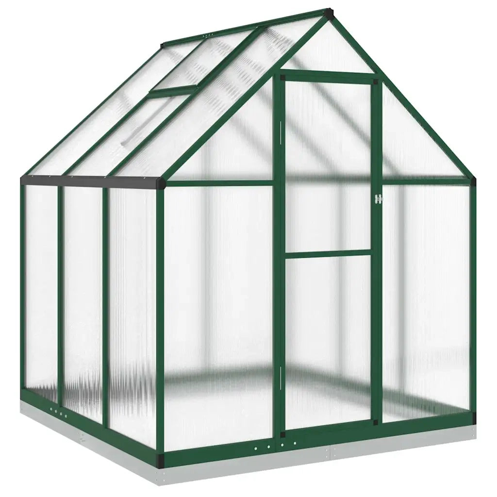 vidaXL Telaio Serra con Base Verde 169x169x202 cm in Alluminio