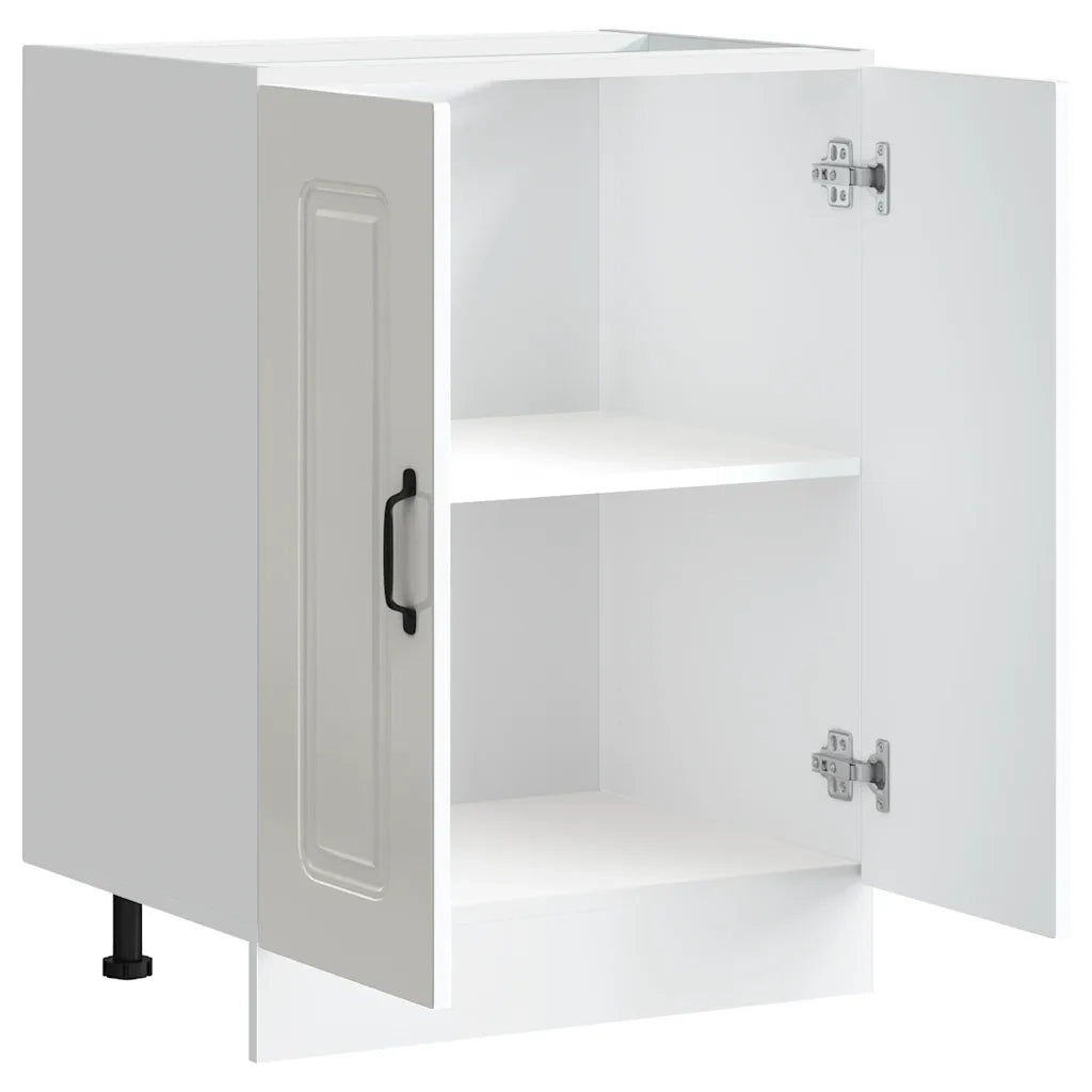 Mobile base lavello Kalmar Bianco Lucido 60x46x81,5 cm