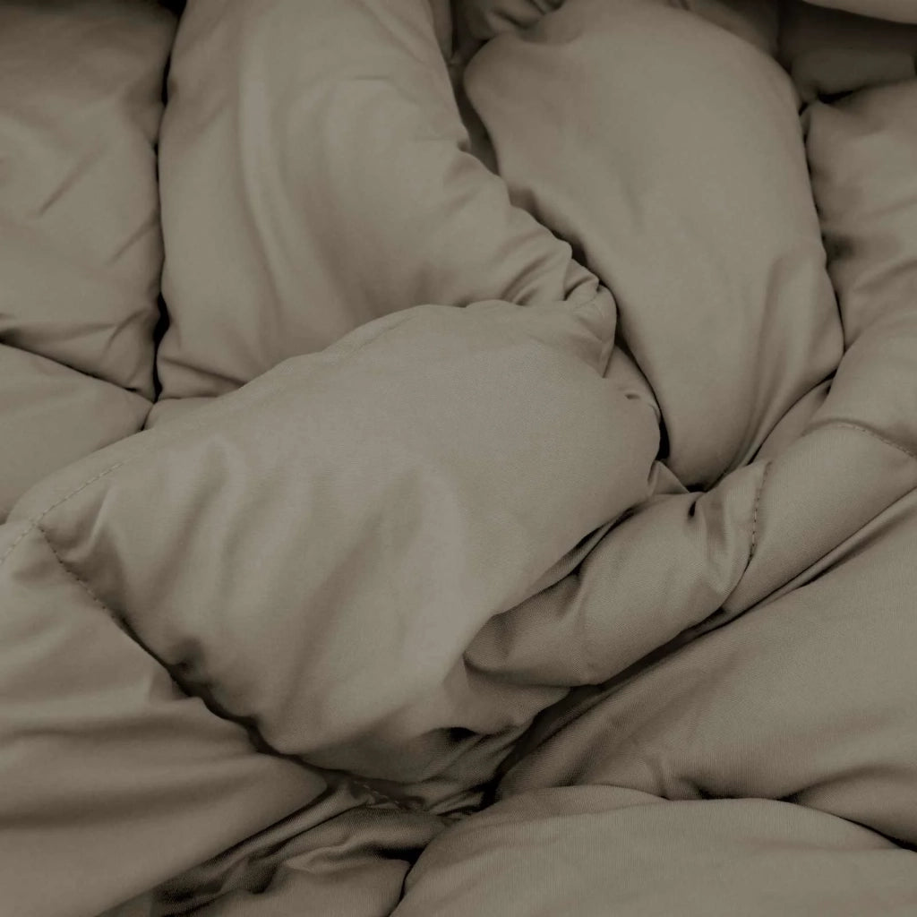 Piumone | Duvet Completo Annuale Grigio chiaro 135 x 220 cm Microfibra