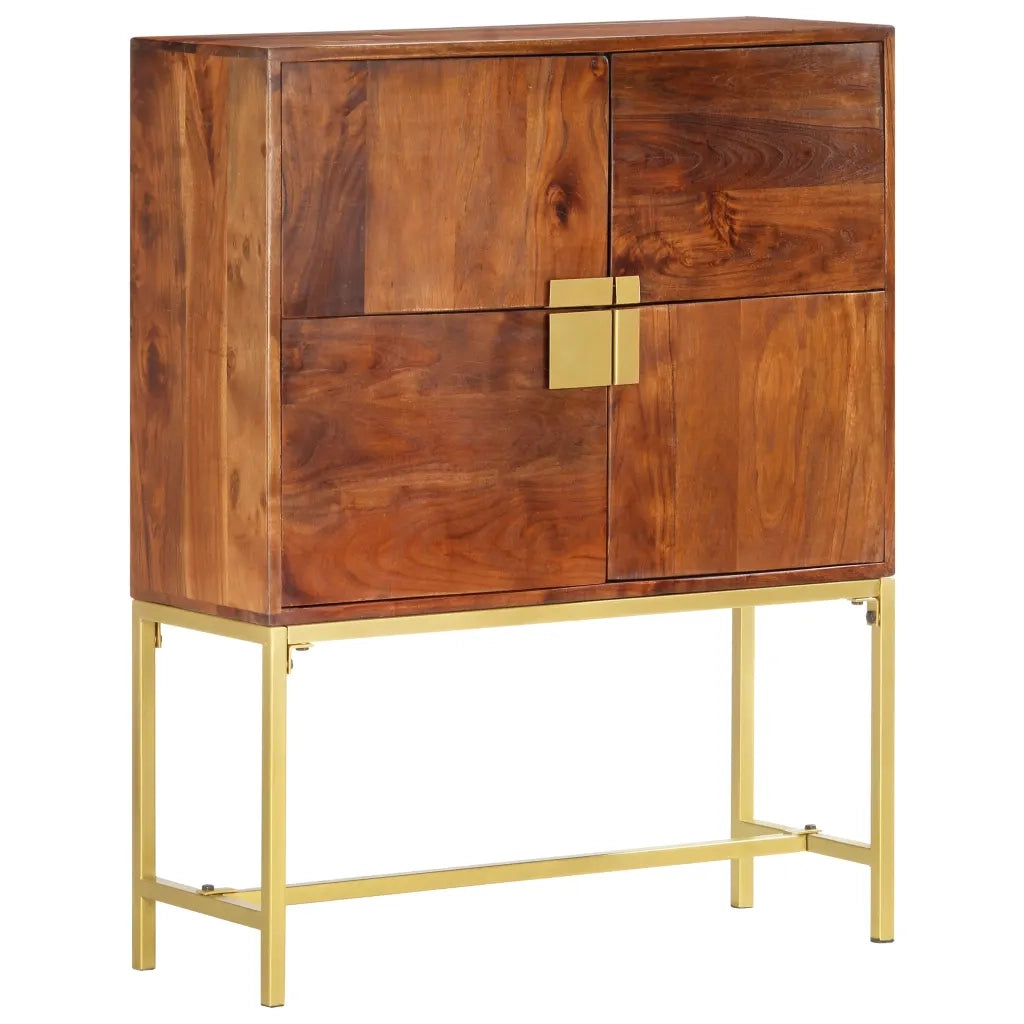 Credenza Alta 80x30x100 cm in Legno Massello di Acacia 285868