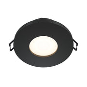 Faretto Da Incasso Moderno Stark Tondo Alluminio Nero 1 Luce