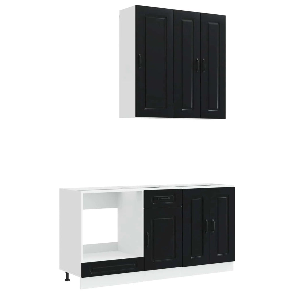 Unità Cucina KALMAR 5 pcs Nero Legno ingegnerizzato 3438246