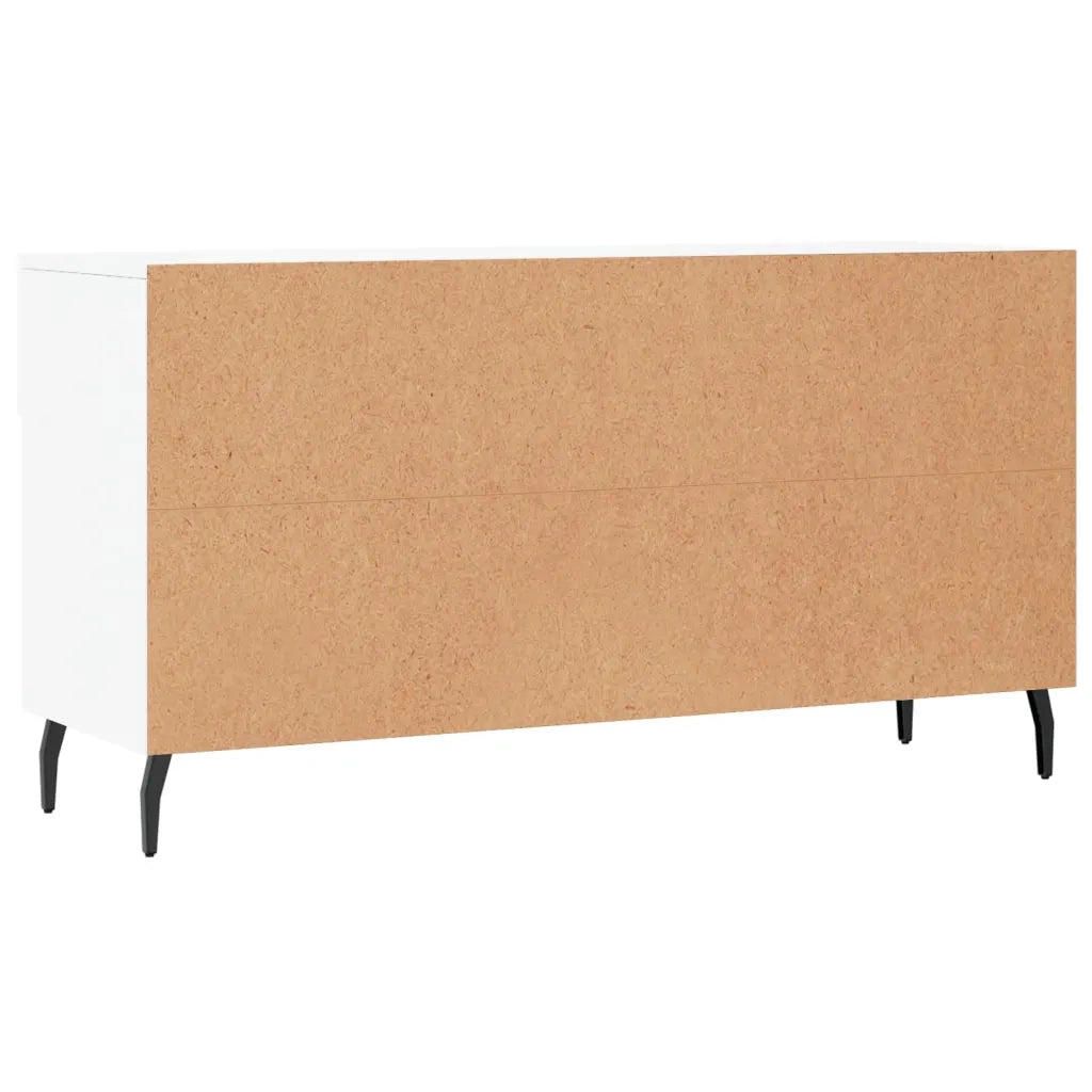Panca Porta Scarpe Bianca 102x35x55 cm in Legno Multistrato 829756