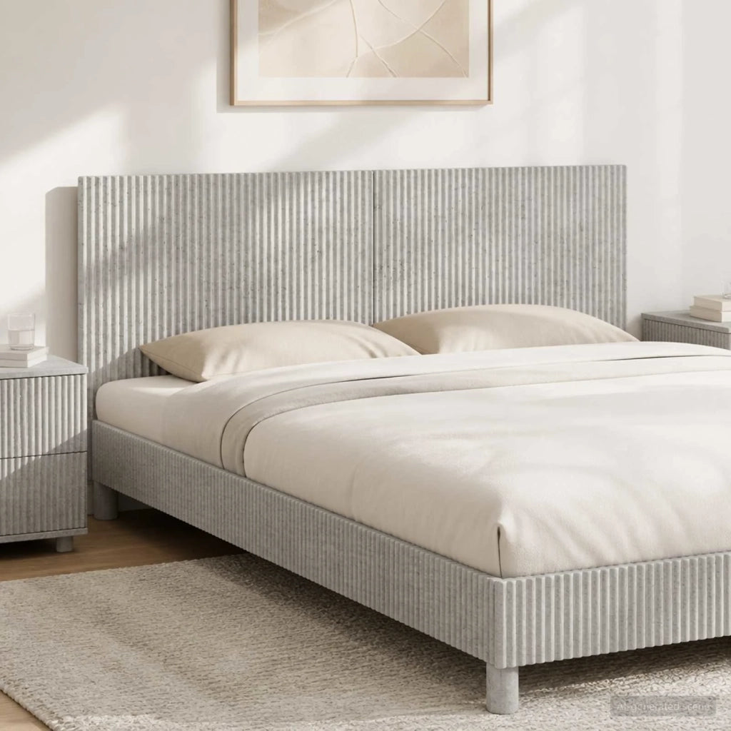 Testiera da Muro ARNHEM Grigio Cemento Legno ingegnerizzato 896748
