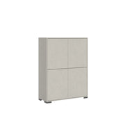 Credenza alta 4 ante 90x35x120 cm cashmere - LUMINA