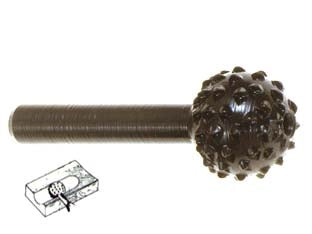 FRESA-RASPA SFERICA ROTATIVA PER LEGNO- - codolo mm.6 per trapano PG 434.00 - 5 blister PG