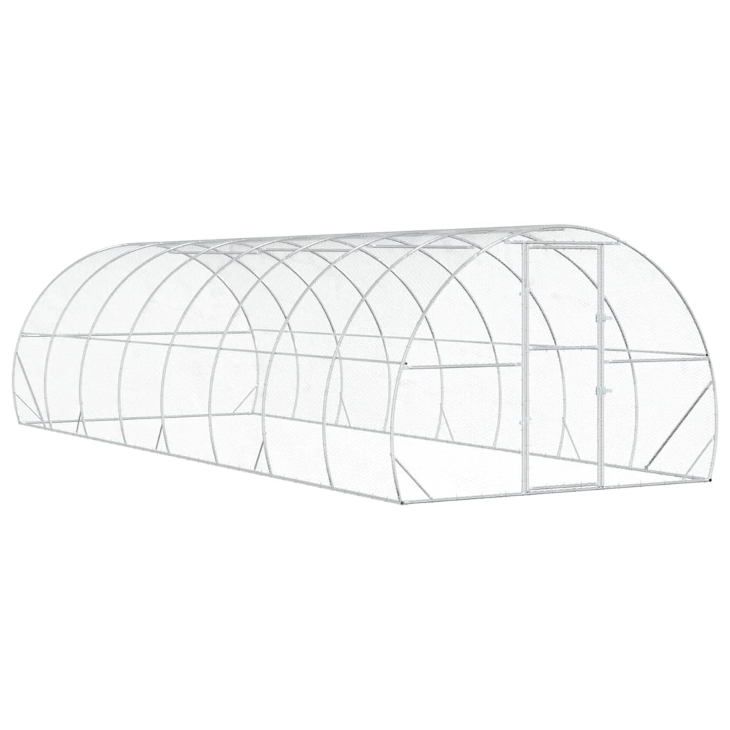 Pollaio Argento 800 x 300 x 200 cm Acciaio zincato 3434693