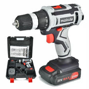 Trade Shop - Trapano Avvitatore Doppia Batteria A Litio 20v Coppia 30nm + Valigia Cd027 -