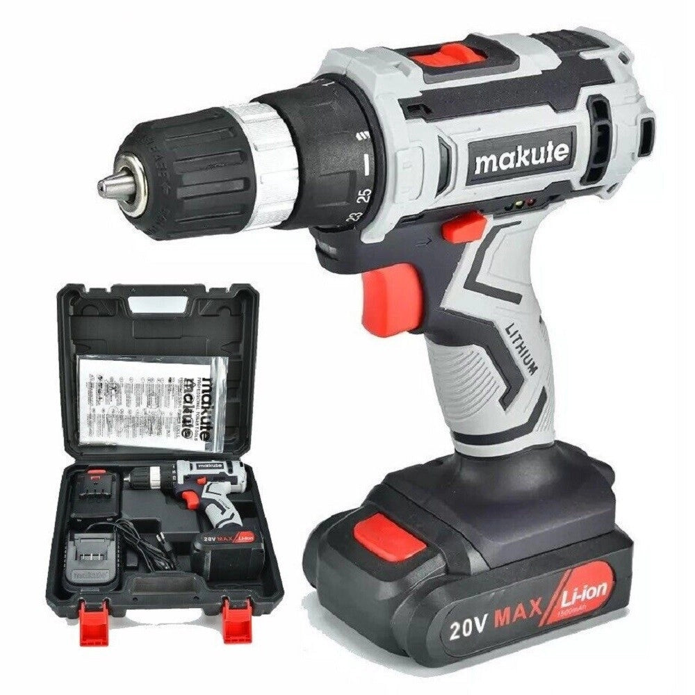 Trade Shop - Trapano Avvitatore Doppia Batteria A Litio 20v Coppia 30nm + Valigia Cd027 -