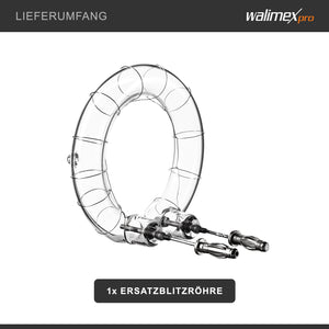 tubo flash di ricambio per flash da studio Emerger 200 & VE-150/200, consumo di potenza 150-200W, facile da sostituire