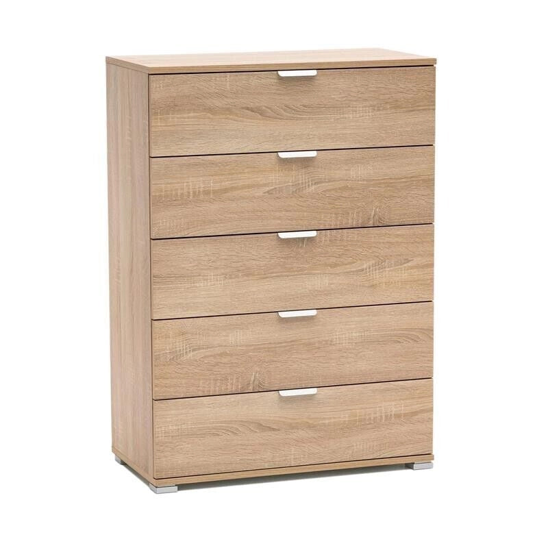 CASSETTIERA NATURALE CON 5 CASSETTI 75 X 38 X H103 CM