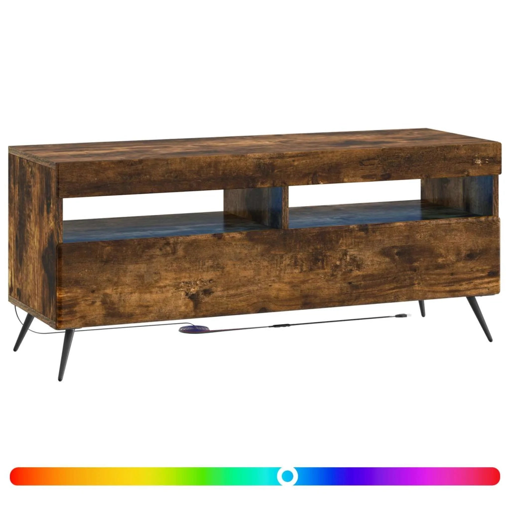 Mobile TV LED Rovere Fumo Legno ingegnerizzato 897650