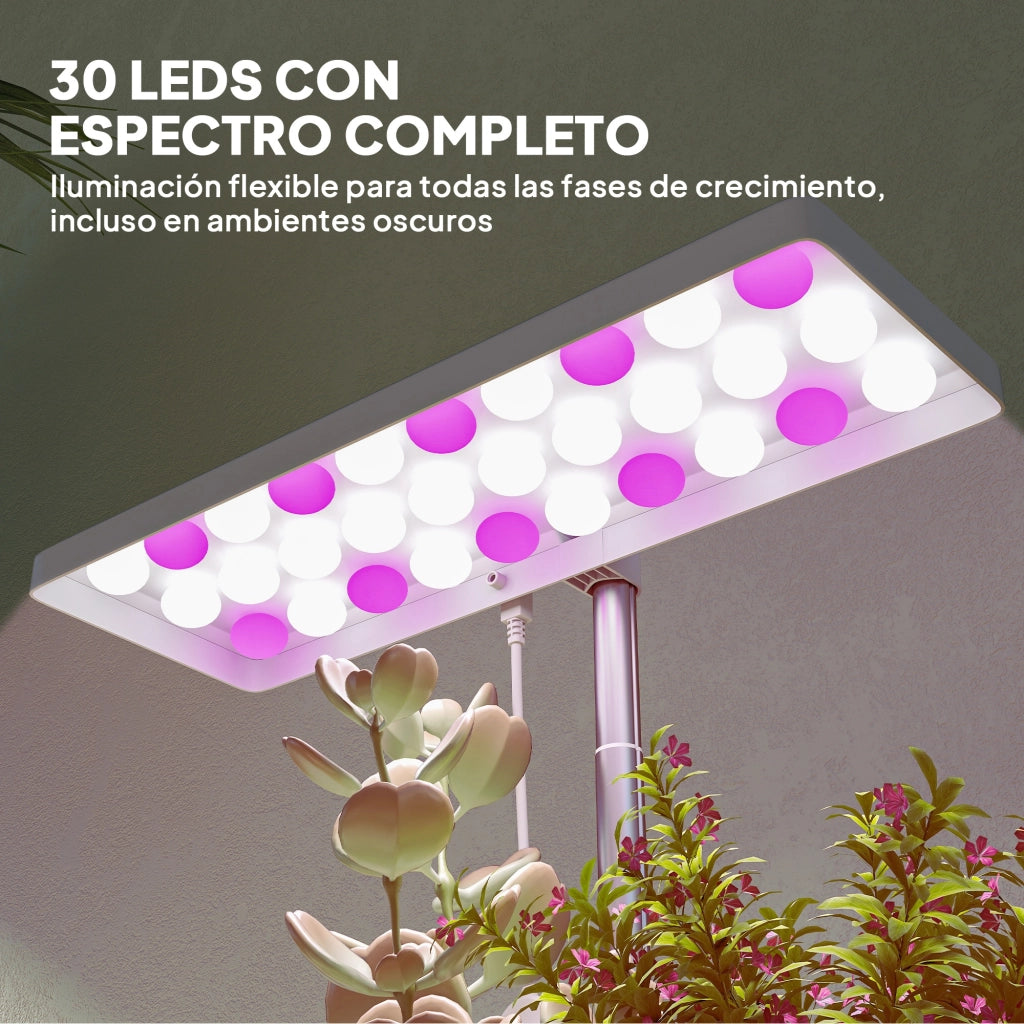 Lampada LED per Piante con Timer ¨C zephmum ¨C 30 LED, Regolabile