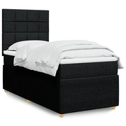 Giroletto a Molle con Materasso Nero 80x200 cm inTessuto 3291885