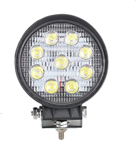 Lampada di lavoro LED da 27W, adatta per trattori, fari LED, proiettori, luci posteriori e accessori per auto.