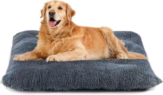 Letto Plush per Cani per Sonno Rilassante - Asciugabile Mat di Rilassamento per Cani con Fondino Antiscivolo (L-93 * 65cm)