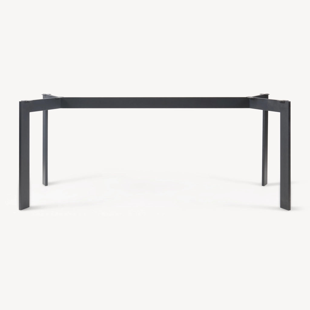 Telaio per Tavolo 'Fai da Te' Verg Struttura a 4 Gambe 140 x 70 x 72 cm - Nero [en.casa]