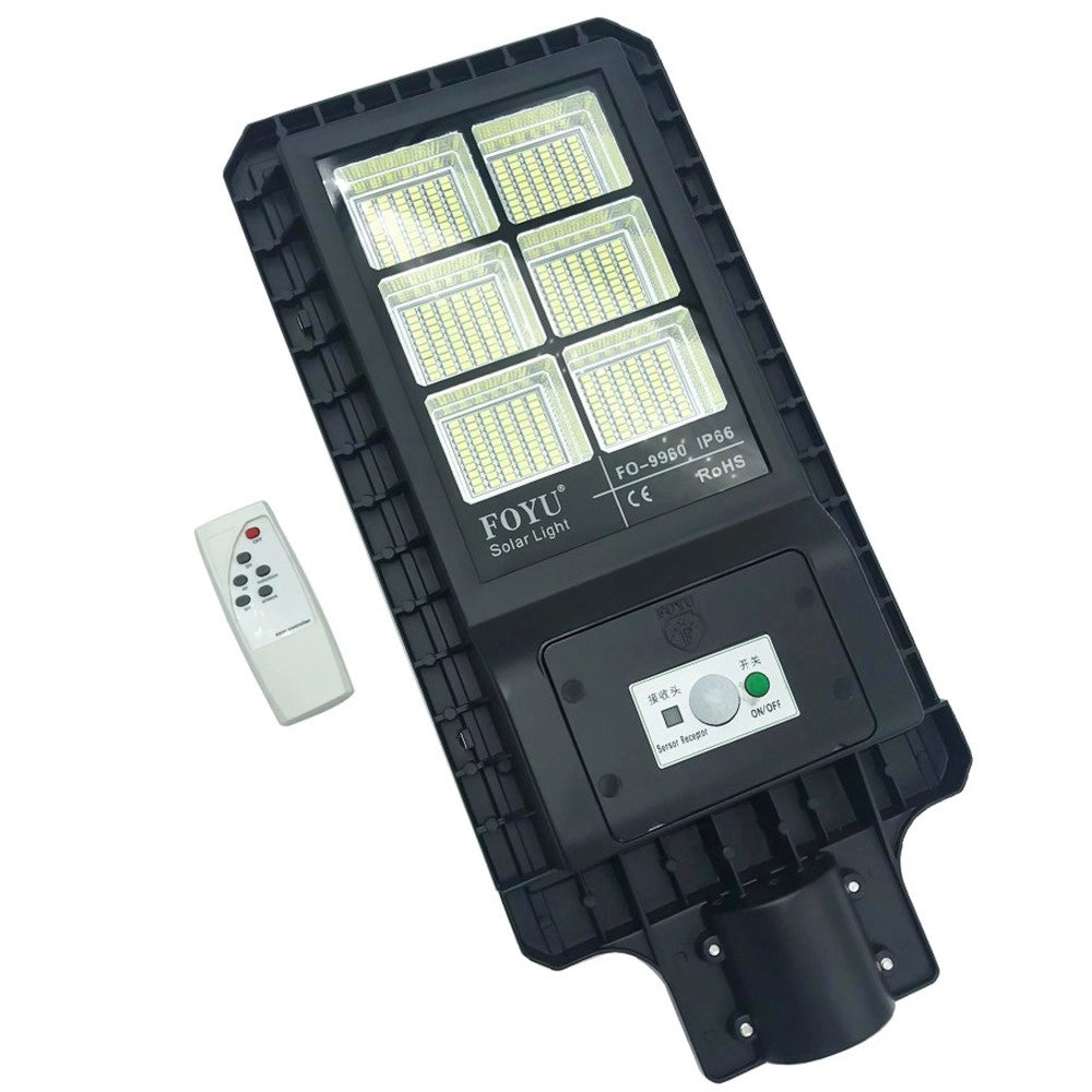 Trade Shop - Lampione Stradale Led 120 W Pannello Solare Fotovoltaico Con Telecomando Luce -