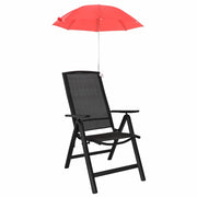 Ombrello | Parasol con morsetto 2 pz Rosso mattone ? 105 x 86 cm
