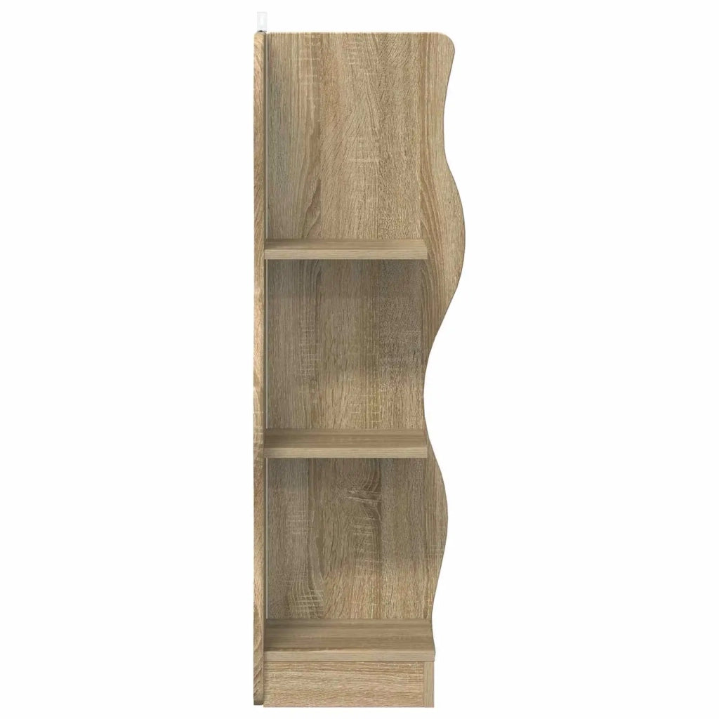 Mensola angolare con lo scaffale Rovere Sonoma 34 x 33 x 102 cm 899938