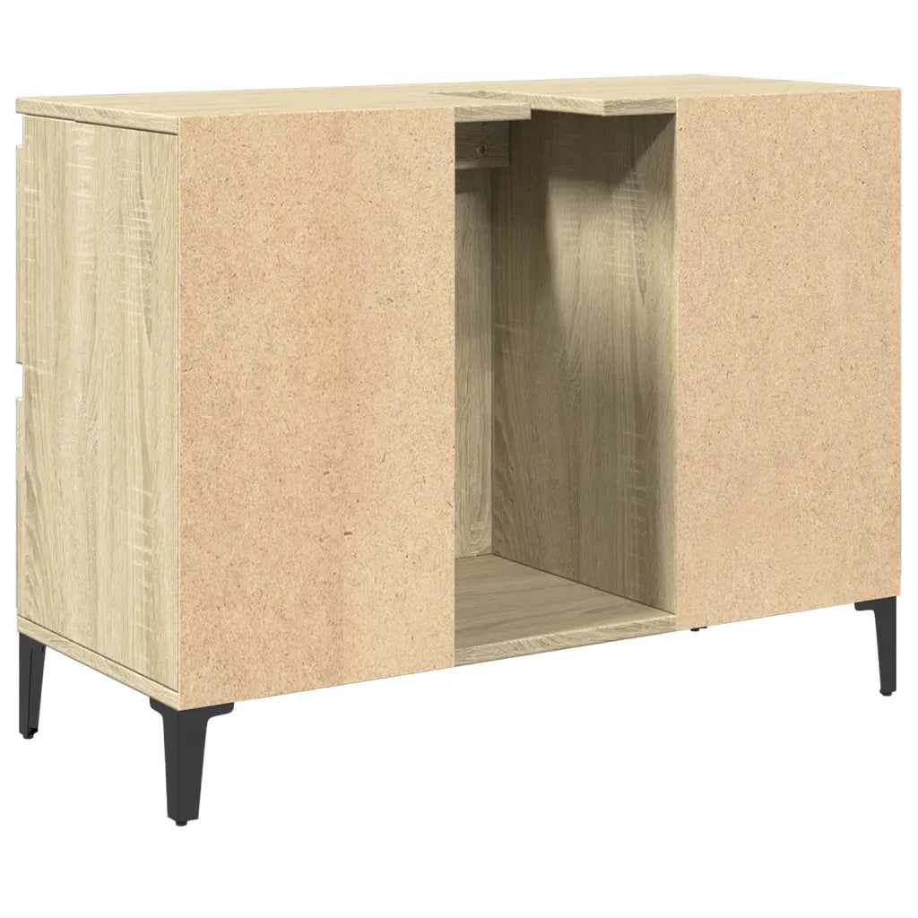 Mobile Lavabo Rovere Sonoma 80x33x60 cm in Legno Multistrato