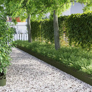 Bordure per prato 20 pcs Verde oliva 103 x 0,05 x 22 cm Acciaio