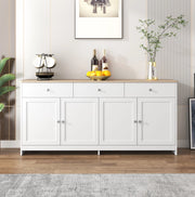 Madia rustica 160 cm con 4 ante e 3 cassetti