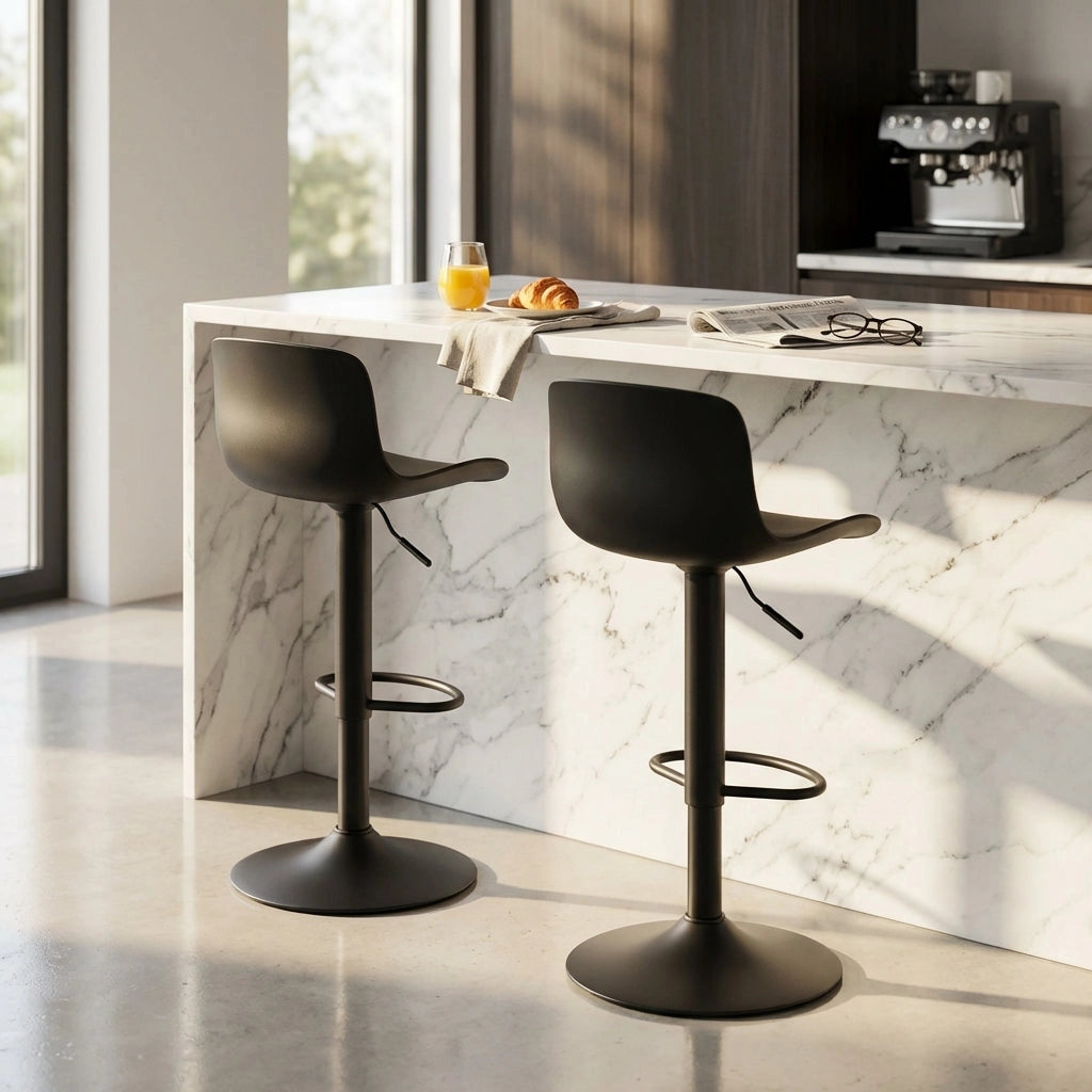 Sgabello alto in Plastica cm 44x45x102 5 - ZANE