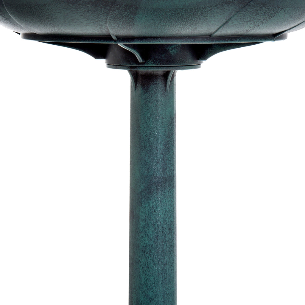 Bagno per uccelli da giardino esterno ¨C zephmum ¨C verde, effetto invecchiato