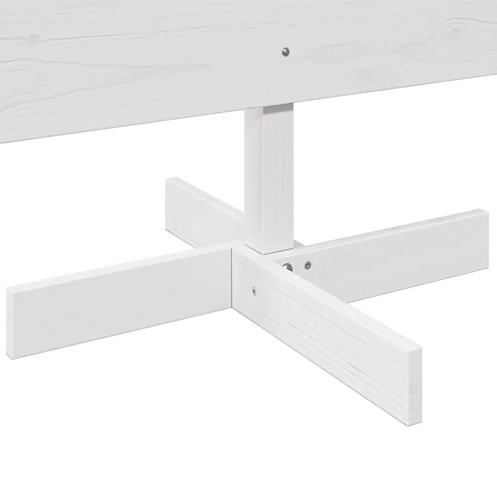 Albero di Natale Decorativo-Decorazioni natalizie Bianco 180cm Legno Massello di Pino