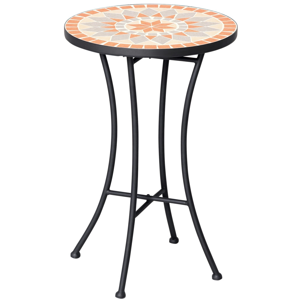 Tavolino da caff¨¨ rotondo ¨C zephmum ¨C giallo+grigio ?35,5cm