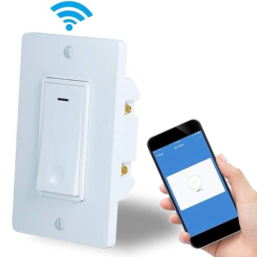 Trade Shop - Interruttore Luci Smart Wifi Compatibile Con Alexa Google Ifttt Controllo Vocale -