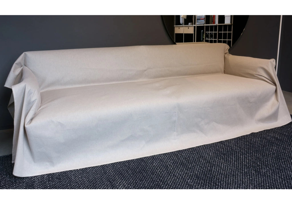 Telo Arredo Granfoulard Copritutto Cotone Made Italy Vari Disegni Arredatutto Copriletto Multiuso - 1 Piazza - Prezioso Beige