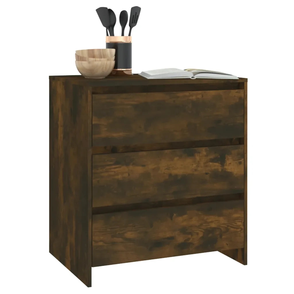 Credenza Rovere Fumo 70x41x75 cm in Truciolato cod mxl 19477